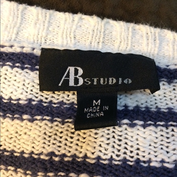 AB Studio M striped sweater cardigan - Picture 6 of 6